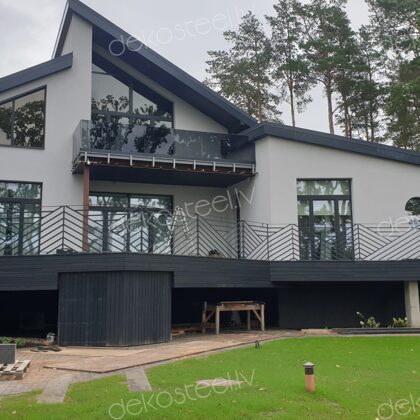 Cinkotas, krāsotas metāla margas.