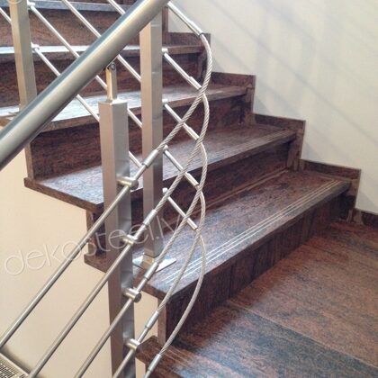 Nerūsējošā tērauda margas.