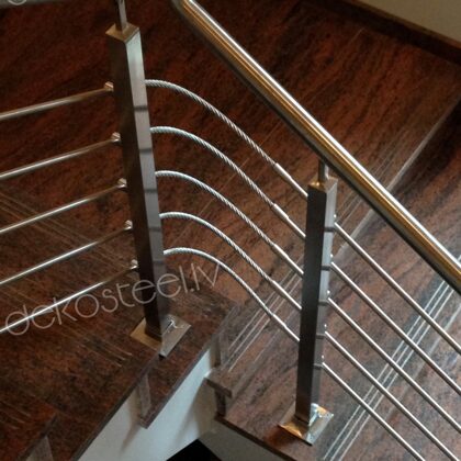 Nerūsējošā tērauda margas.