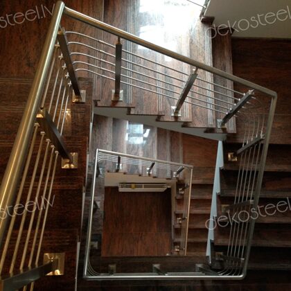 Nerūsējošā tērauda margas.