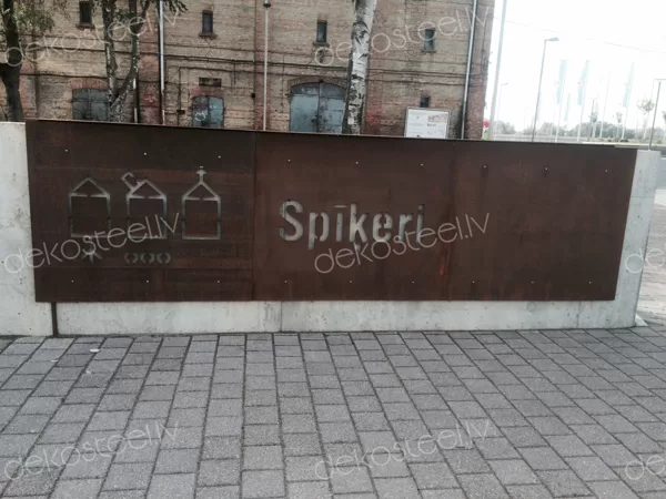 Sarūsējuša tērauda norāde